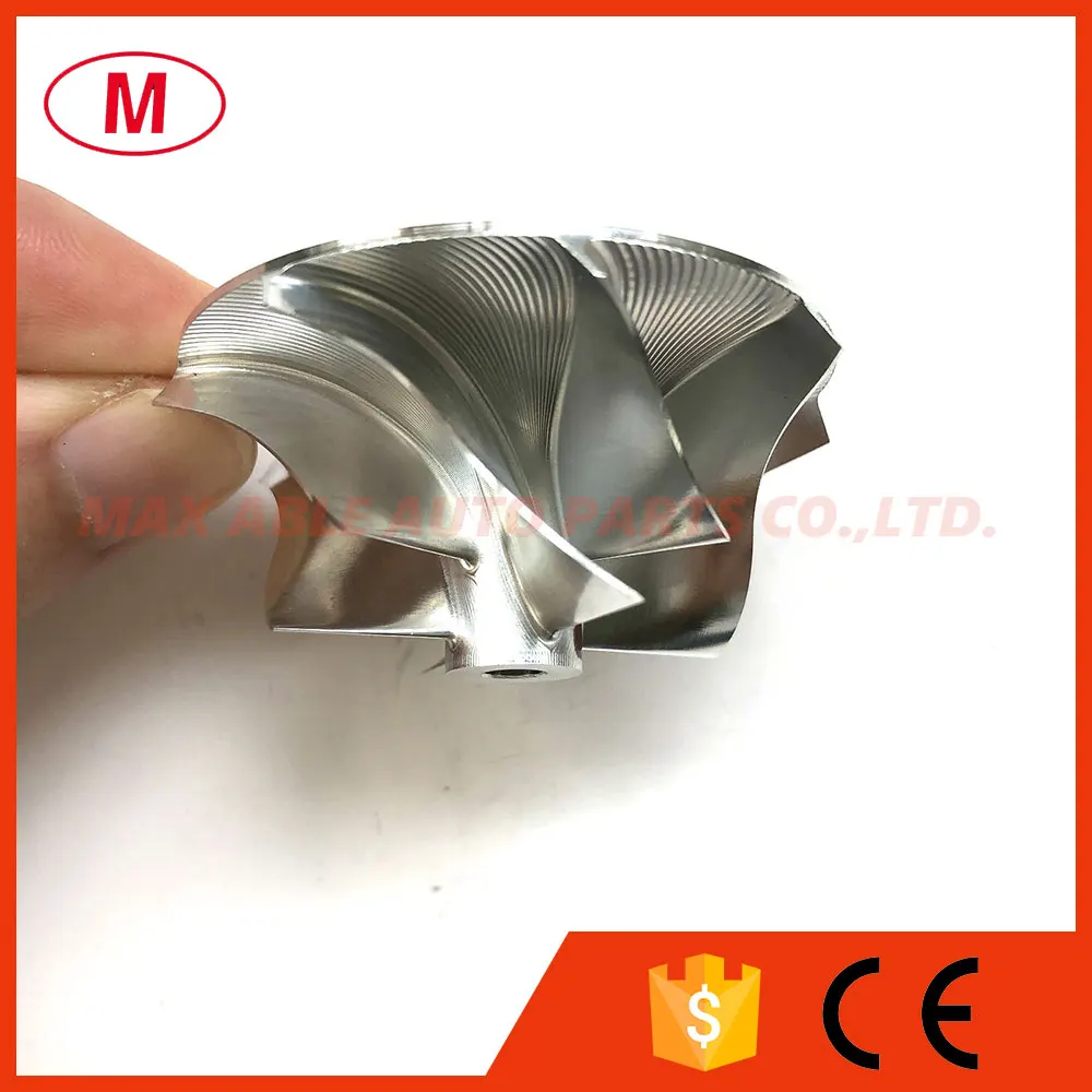 Kp39 5443-123-2023 33.50/46.00mm 4+4 Blades Turbo Billet Compressor  Wheel/aluminum 2618/milling For 5439-970-0065 Turbocharger - Air Intakes  Parts - AliExpress