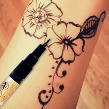 黒インクアクリルペイントマーカーアート永久絵画石微細なマーカーペン(China)