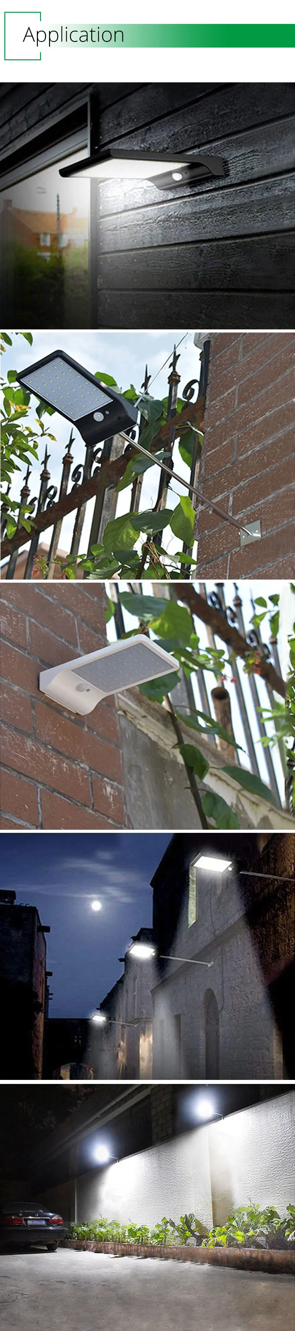 IP65 3.7V 2200MAH Solar Outdoor Led Spotlight Modern Remote Control ABS LED Solar Lights Sunlight Street Garden Powered Lighting  (10)