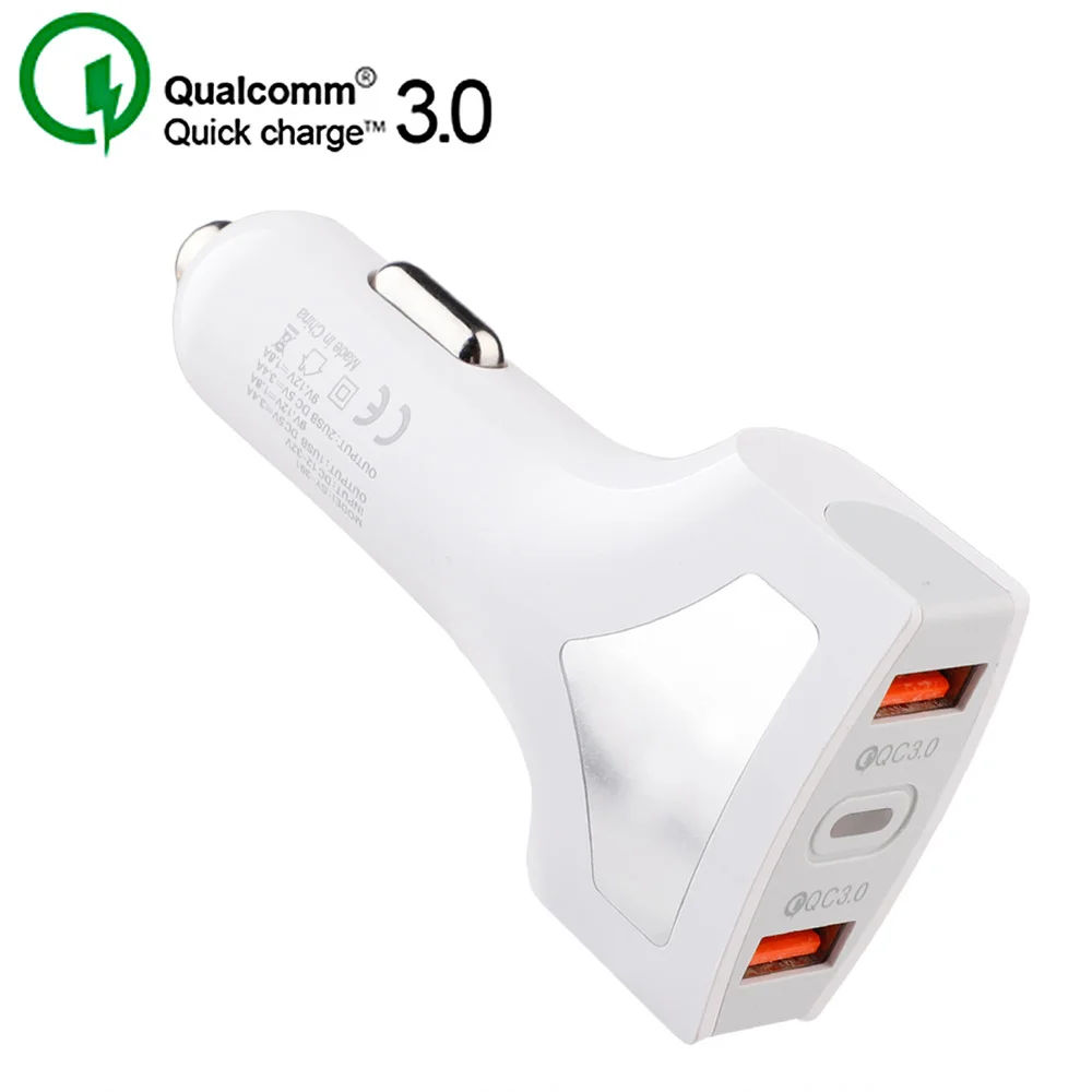 Dual USB Car Charger Car Charger 5V 3.5A QC3.0 Turbo Fast Charging Car-charger Dual USB Phone Charger For SAMSUNG XIAOMI