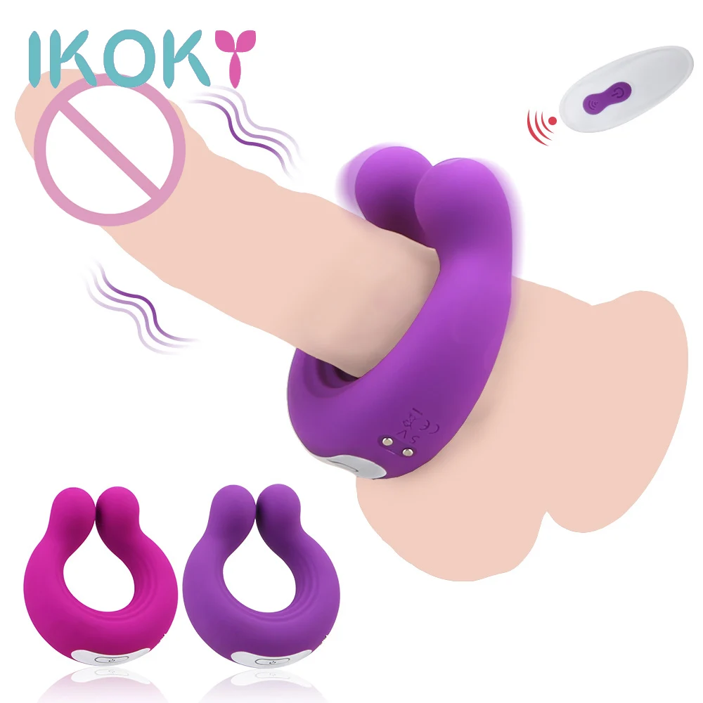 Cock Vibrator Ring Clitoris Stimulator Massager Vibrator Sex Toys Couple 9 Speeds Penis Clitoral Stimulation