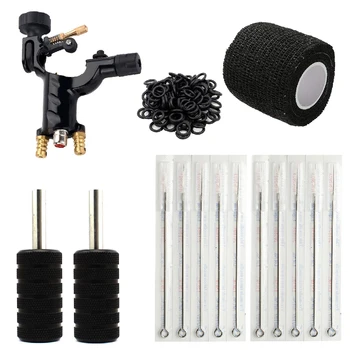 

Tattoo Kits Rotary Tattoo Machine Black Dragonfly Shader & Liner With Tattoo Needles and Disposable Tattoo Tips Power Supply