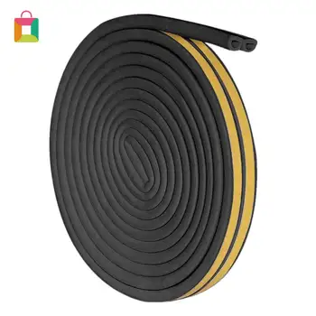 

Rubber Seal Weather Strip Foam Tape Door Window Anti-Collision Self-Adhesive Rubber Waterproofing Insulation Strip Durable Cozy