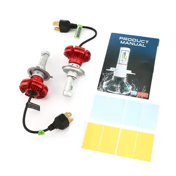 

2pcs X3 LED Headlights Conversion Kit IP67 Waterproof 50W 6000LM ZES LED Headlights Light Source 360 Degrees Adjustable Socket