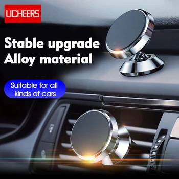 LCHEERS Car Phone Holder Magnetic Universal Magnet Phone Mount For iPhone X Xs 12 Max Samsung Car Mobile Cell Phone Holder Stand