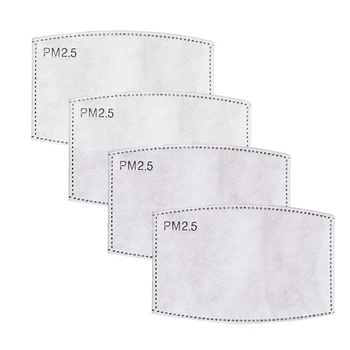 

5 Layers Filter Face Mask Gasket Disposable Dust-resistant Replacement Filter PM2.5 Filter Paper Anti Haze DustProof DIY Fabric