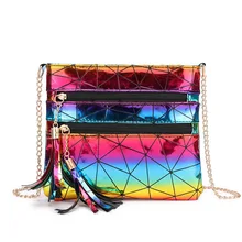 Новые сумки через плечо для женщин лазерные прозрачные сумки модные женские корейские стильные сумки через плечо сумка-мессенджер ПВХ водонепроницаемая пляжная сумка