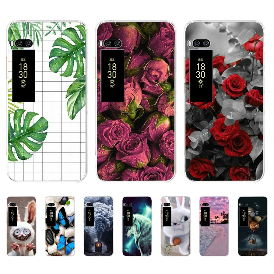 Чехол для Meizu pro 7 plus 16th мягкий силиконовый чехол из ТПУ c9 розовый телефона |