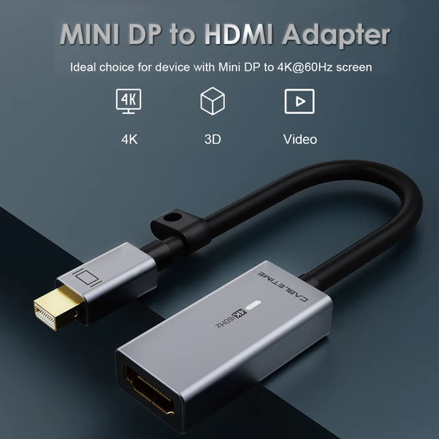 Ugreen-Cable Mini Displayport a HDMI, convertidor 4K Thunderbolt 2 para  MacBook Air 13, iMac, adaptador de Chromebook Mini DP a HDMI - AliExpress