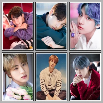 

kpop Bangtan boys poster,jungkook,rm,v,jimin,jin,suga,j-hope, 2019new decoration painting hd photo wall sticker home decor/9