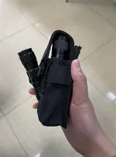 Táctico Molle M5 linterna bolsa CQC individual pistola revista antorcha funda, soporte al aire libre cuchillo de caza linterna y funda bolsa