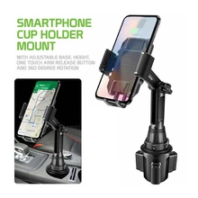 New Adjustable Gooseneck Car Water Cup Holder Cellphone Mount Sucker Stand Cradle Mobile Phone Tablet Car Holder Support