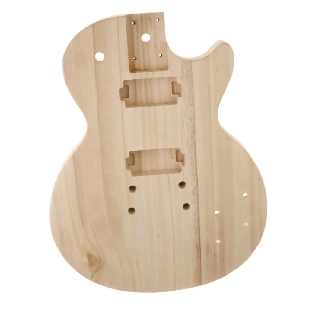DIY Fine Unfinished Guitar Polished White Body Maple Fits for ST Guitar