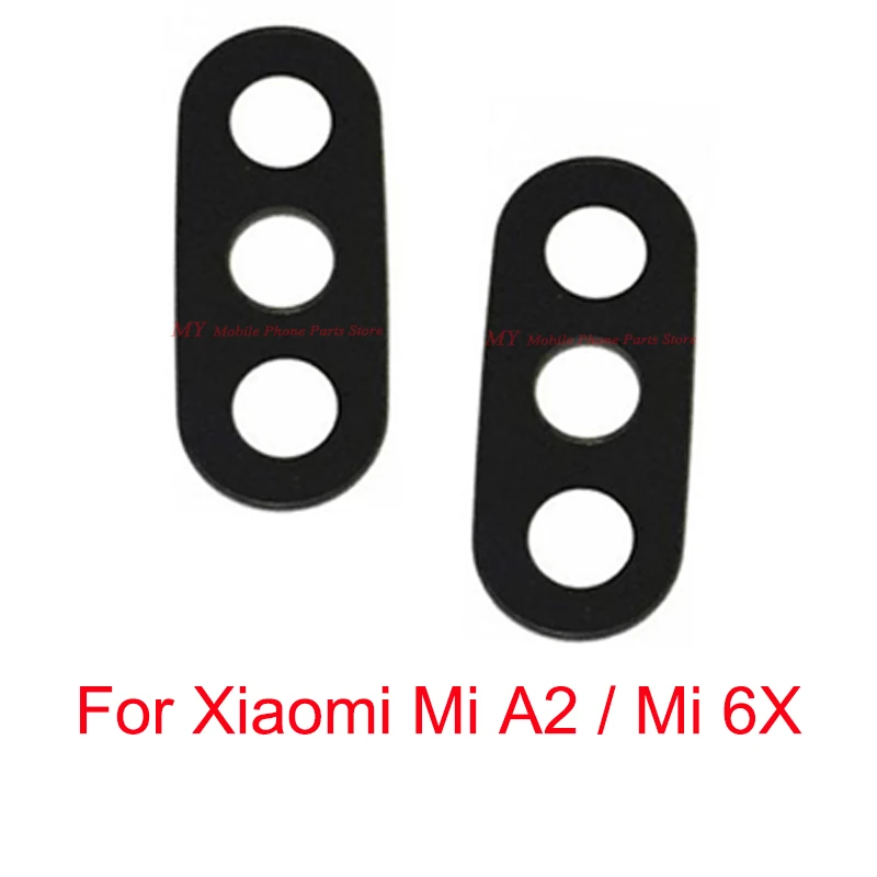 2 шт. стеклянные линзы для задней камеры Xiaomi Mi A2 6X Mia2 Mi6x Xiaomi6x | Мобильные телефоны и