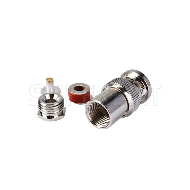 BNC Clamp Male RF Coaxial Connector for Cable RG58 RG142