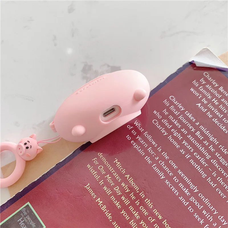 3D в аристократы Мари кошка «История игрушек», «Хамм свиньи копилки милые Мультяшные наушники Чехлы для Apple Airpods 1 2 силиконовые насадки для наушников