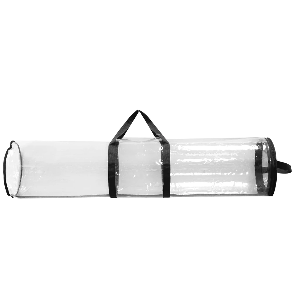 

Gift Wrapping Paper Storage Organizer Bag PVC Clear Bag Zippered Wrap with Handles