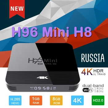 

MIni tv box H96 mini h8 Android TV Box RK3228A 4K 3D HDR Wifi 2.4G/5G 4K Google Voice Netflix Youtube Google paly by h96 max box