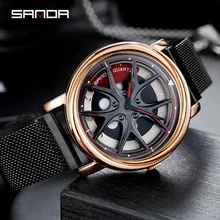 *#Best Price Fashion Mens Watches Rotation Dial Top Brand Luxury Quartz Watch Men Casual Mesh Steel Waterproof Sport Watch Relogio Masculino *#Best Price Fashion Mens Watches Rotation Dial Top Brand Luxury Quartz Watch Men Casual Mesh Steel Waterproof Sport Watch Relogio Masculino