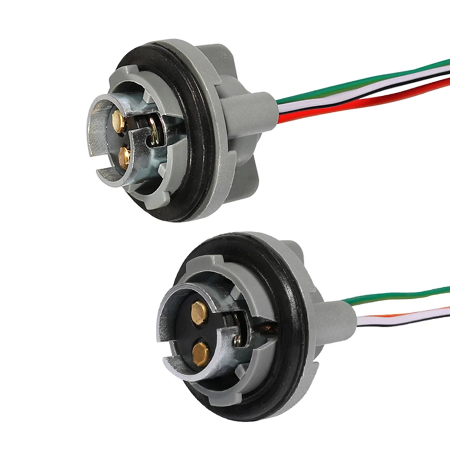 1157 Bulb Socket 2Pcs BAY15D Lamp Holder P21/5W Adapter Base Connector For Brake Lights Car Accessories led lamp bulb base light holder lamp holder light bulb socket brake light holder
