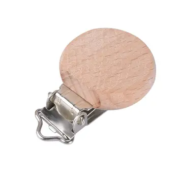 

New Baby Wooden Clips Pacifier Dummy Clip Holder Baby Feeding Accessories Soother Clasp