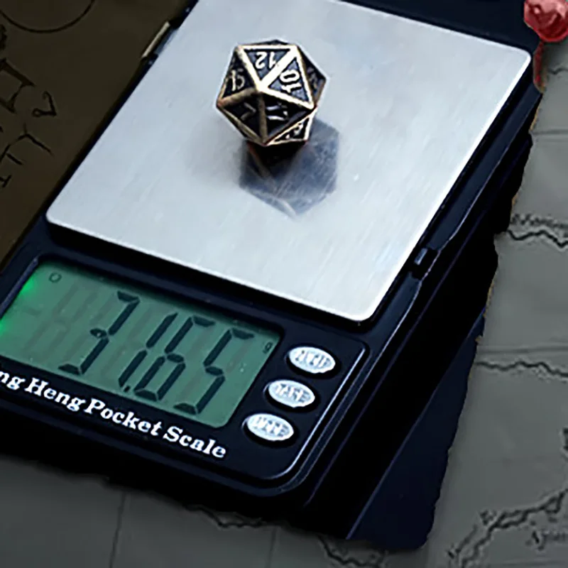 1 шт., забавная металлическая игральная кость, стандарт 20/4, Двухсторонняя Настольная игра, аксессуары