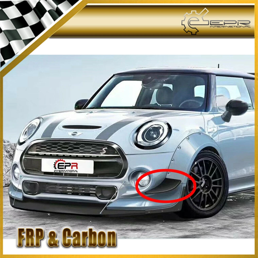Передний сплиттер для F56 Mini Cooper S TP стиль широкий корпус из углеродного волокна передний бампер Canard отделка(только S
