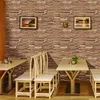 House Decoration 3D PVC Wall Stickers Paper Brick Stone Wallpaper DIY Rustic Effect Self adhesive Home Decor Sticker Living Room ► Photo 3/6