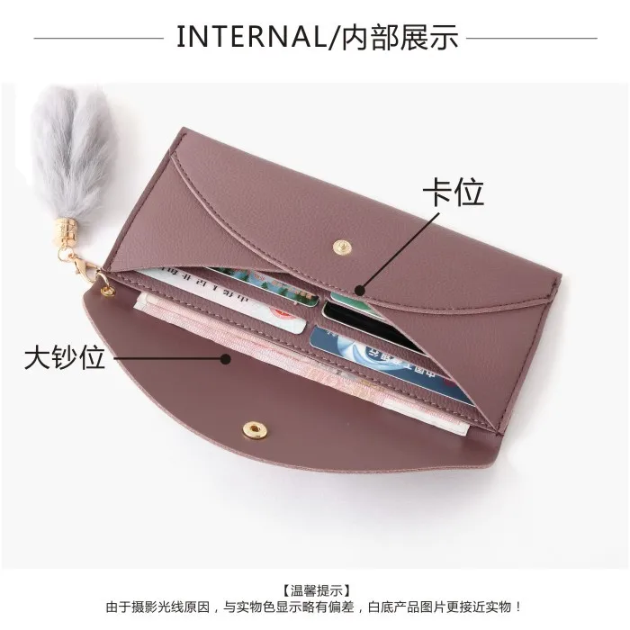 

G062019 New Style Women's Wallet Women's Long Japanese Korean Students Simple Cool Multi-functional Ultra-Thin Wallet Carrying