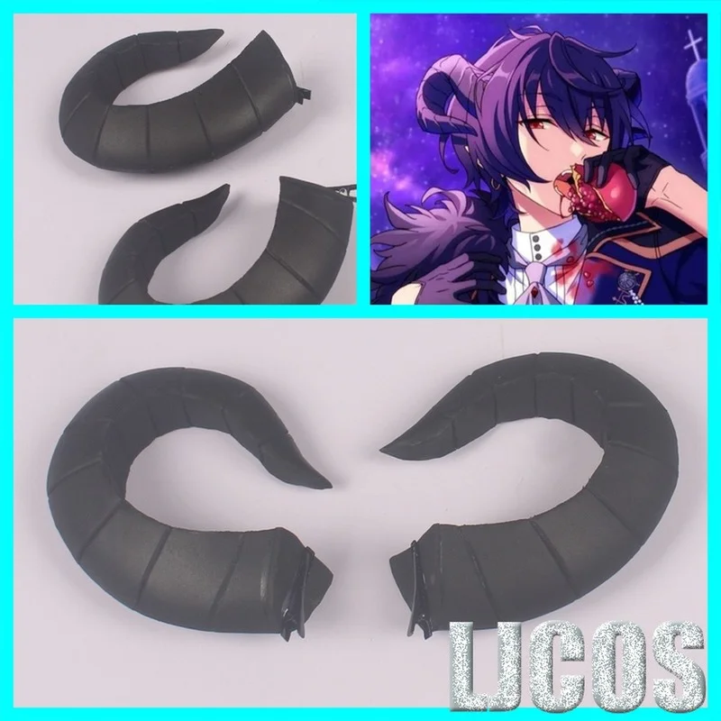 

Game Ensemble Stars Sakuma Ritsu Horn Cosplay Props Headwear Halloween Christmas Fancy Party Props for Carnival Comic Show