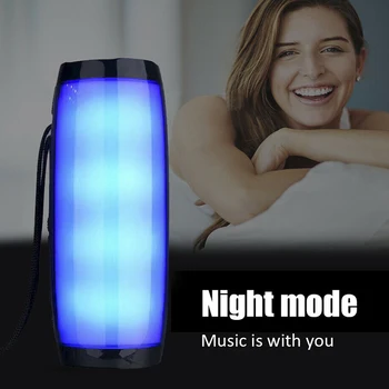 

LED Bluetooth Speaker Stereo Super Bass Wireless Outdoor Waterproof Player AS99