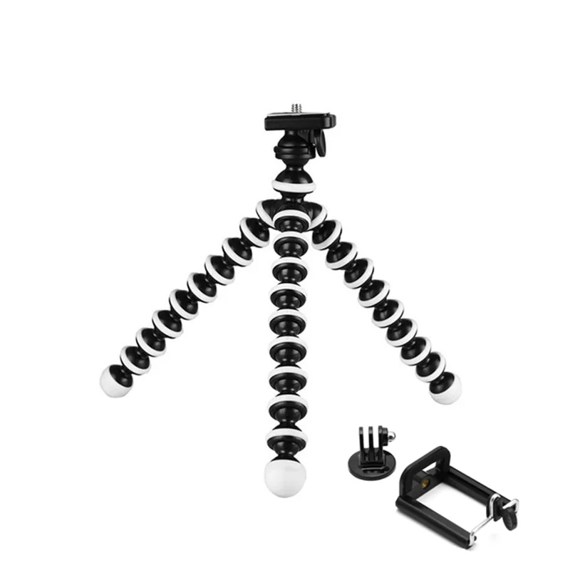 Hama - Mini treppiede con gambe a snodo per Smartphone, Gopro e fotocamera, 27 cm, nero