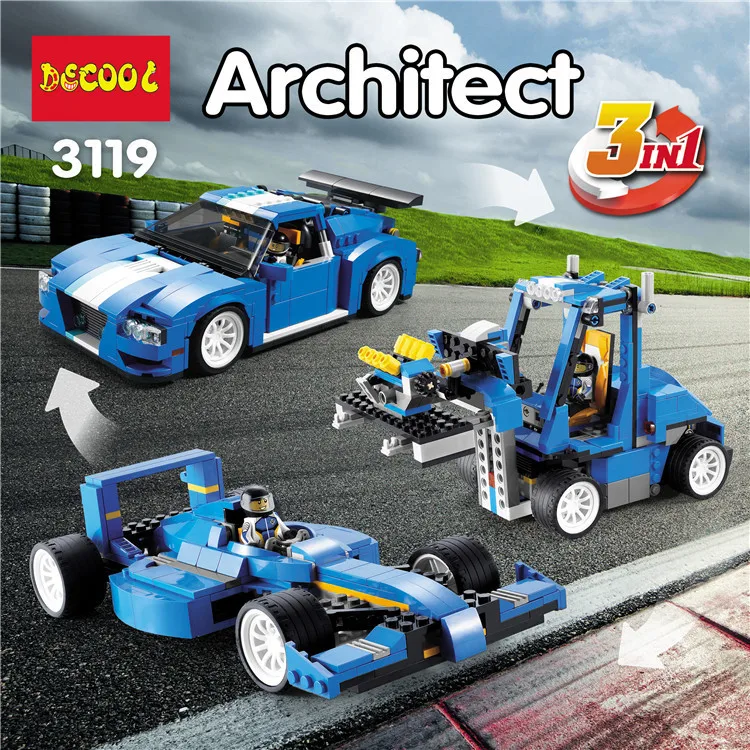 

3119 664pcs Model Kit Blocks Compatible LEGO Bricks Toys for Boys Girls Children Modeling