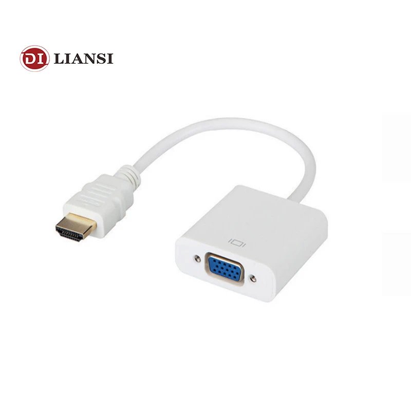 

SZ-WXDZ HDMI to VGA Adapter Digital to analog Audio Video Cable hdmi converter male to female 1080P for PC Laptop Tablet