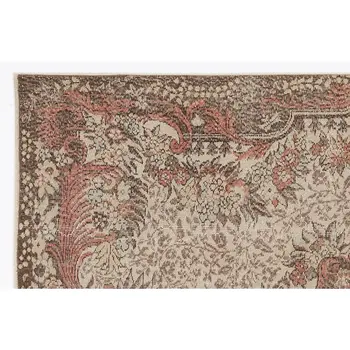 

Handmade Natural Vintage Turkish Area Rug 172x294 Cm-5'8''X9'8''