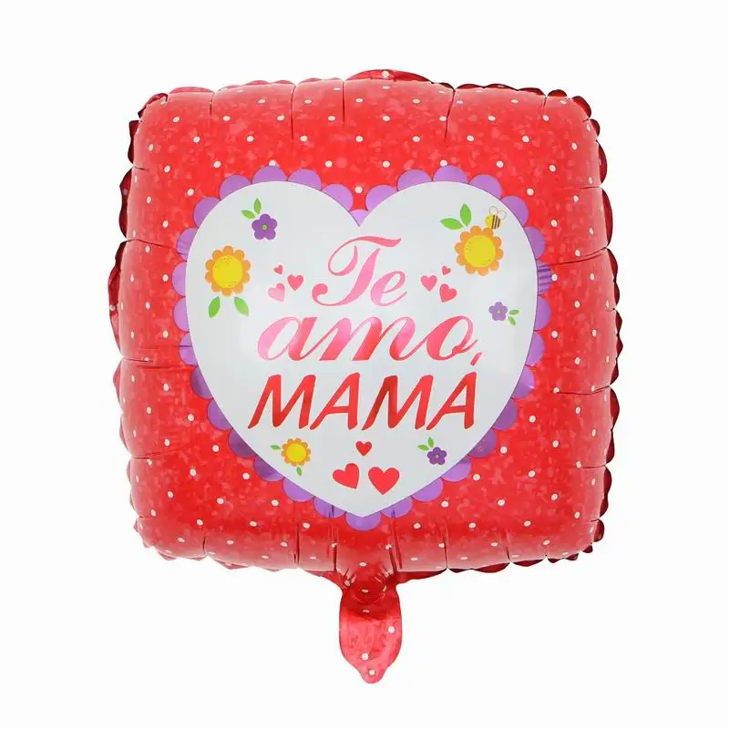 10 шт. 18 дюймов испанский я люблю тебя мама сердце шарики из фольги разных форм Счастливый День матери украшения день рождения Globos Mama подарки