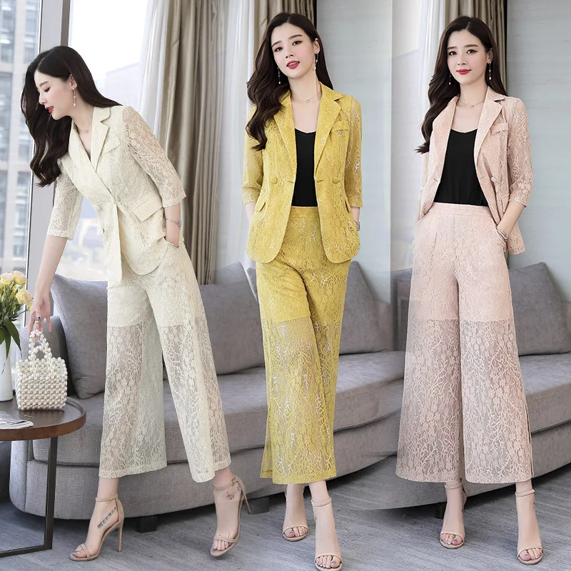 

Fashion Elegant Casual 2019 Spring Solid Color Simple Comfortable Versatile Cool Long-sleeve Suit