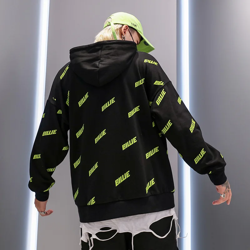 

Black Men Hoodies 2020 Autumn New Trend Loose-fitting Sweatshirt Causal Couples Clothes