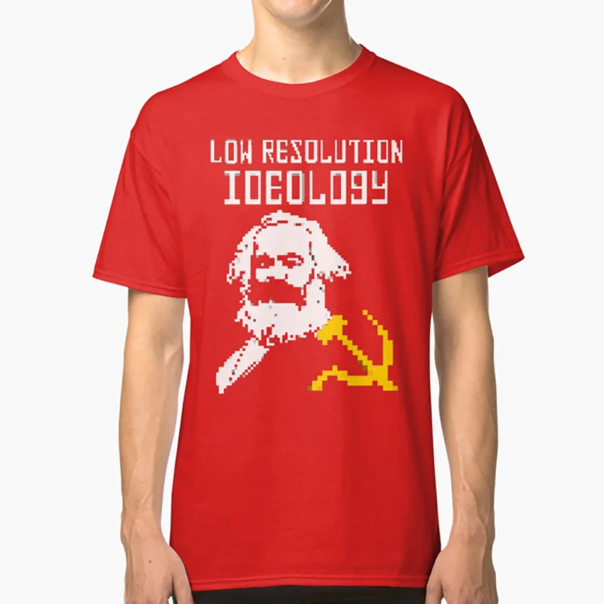 Marxism - A Low Resolution Ideology t shirt professor peterson gad saad gavin mcinnes sargon of akkad dave | Мужская одежда