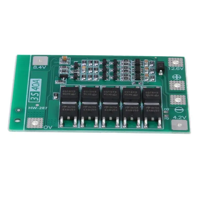 

12.6V 40A Lithium Battery 18650 Charger PCB BMS Protection Board w/Balance