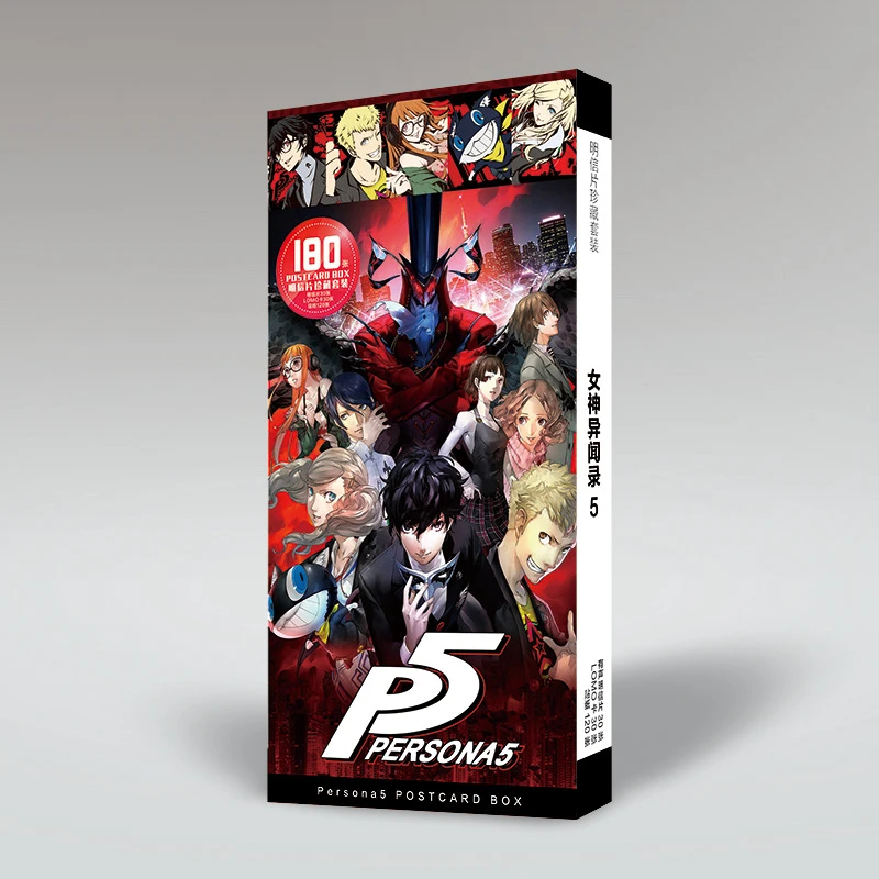 Hot Persona 5 мультяшная аниме открытка почтовые открытки стикеры набор