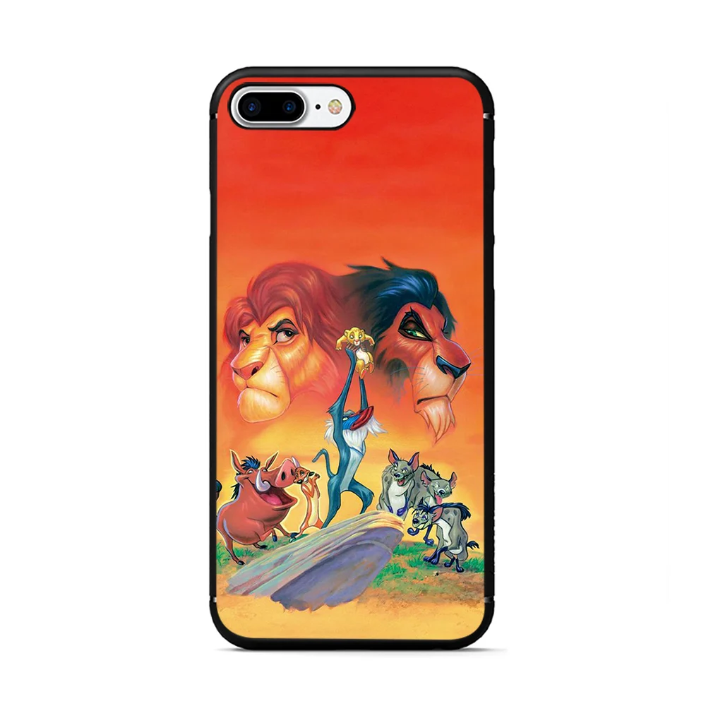 Le roi lion чехол для iphone 7 plus Мягкий ТПУ чехол для телефона iphone 6 7 6s 7 plus X XR XS MAX Lion King nala simba timon coque - Цвет: B7