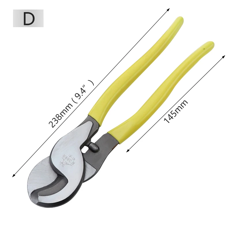 Резак для кабеля 6 ''/8''/10 ''/12'' клещи обжимные Stripper зачистки мягкая резка медной проволоки плоскогубцы Инструмент электрика - Цвет: RT-61