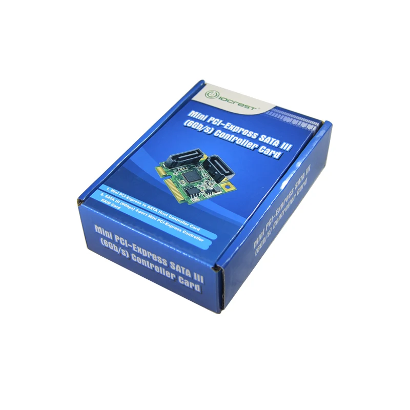 Хорошее качество мини PCI-Express на 2 порта SATA 3,0 III 6 ГБ/сек. Плата расширения один чип Дизайн Лучшая цена