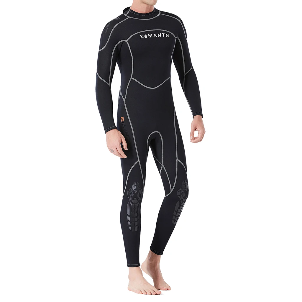 3 Mm Male Diving Wetsuit One-Piece Diving Suit Jumpsuit Rash Guard Scuba Diving Wetsuit for Water Sports 