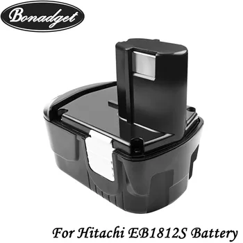 

Bonadget Rechargeable 18V 2000mAh NI-MH Battery For Hitachi EB1812S EB1820 319764 319765 322876 Replacement Power Tools Battery