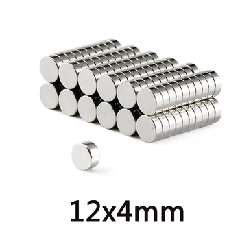 

20/50/100PCS 12x4 mm N35 Round Magnets Neodymium Magnet Dia 12x4mm Permanent NdFeB Strong Powerful Magnetic 12*4 Circular