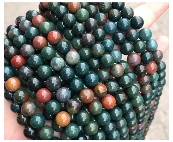 

Natural Fancy Jasper 6-10mm round Gemstone beads for 925 sterling silver Jewelry Making Necklace Bracelet 15inch ICNWAY