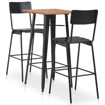 

Vintage Wrought Iron Dairy Table and Chair Combination Solid Wood Small Round Table Combination Balcony Bar Restaurant Cafe