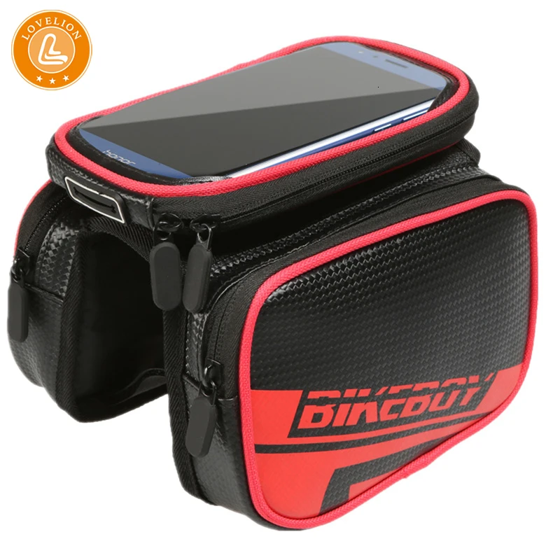 

LOVELION Waterproof Mobile Phone Bag Case Multi-functional Bike Front Tube Frame HandBags Bike Phone Hold